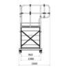 Arbetsplattform 6 x 1,5m gallerdurk<SP PRO Online