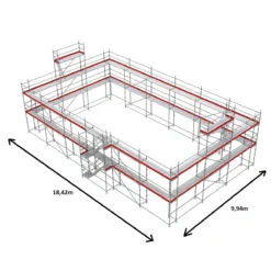 Byggställning modul ALU 354m2<MJ-Gerust Outlet