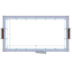 Byggställning modul stål 240m2<MJ-Gerust New