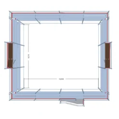 Byggställning modul stål 280m2<MJ-Gerust Best