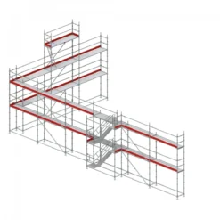 Byggställning modul stål 182m2<MJ-Gerust Outlet