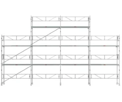 Byggställning RAM ALU 12x6 m med gaveltopp<MJ-Gerust Hot
