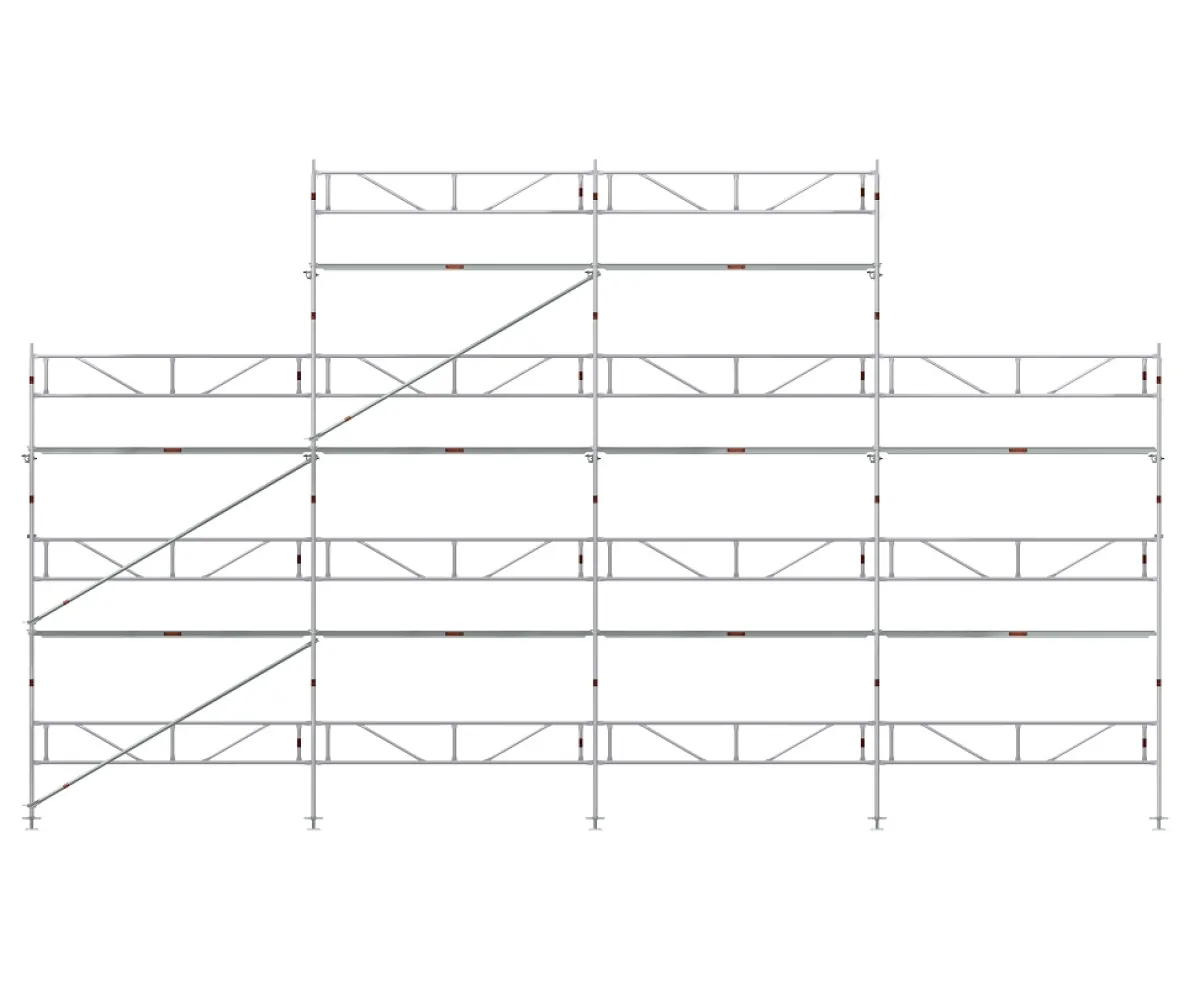 Byggställning RAM ALU 12x6 m med gaveltopp<MJ-Gerust Hot