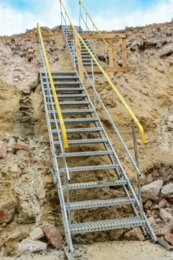 Byggtrappa 100cm 12 steg komplett 2 räcken<TLC Outlet