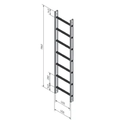 Fasadstege 1960mm ALU<Stallningsprodukter New