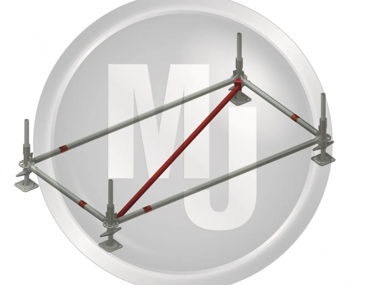 Horisontellt diagonalstag stål 1,09 m<MJ-Gerust Discount