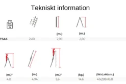Kombistege 4,9m 2-delad<SP PRO Sale