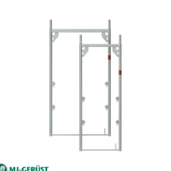 Monteringsram med 4 räckeshållare 2.00 m<MJ-Gerust