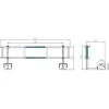 Motviktspaket Slim Aluminium 100m<Stallningsprodukter Outlet