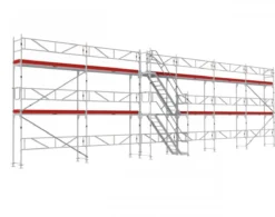 Ställningstrailer med 115m² Ramställning komplett med trappa & sparklist<MJ-Gerust Clearance