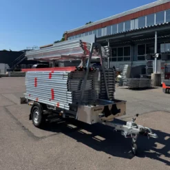 Ställningstrailer med 120m² Villapaket Ram Alu<MJ-Gerust Online