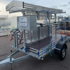 Ställningstrailer med SGS + Rullställning<ASC Clearance