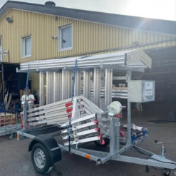 Ställningstrailer med SGS + Rullställning<ASC Clearance