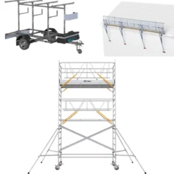Ställningstrailer med SGS + Rullställning<ASC Clearance