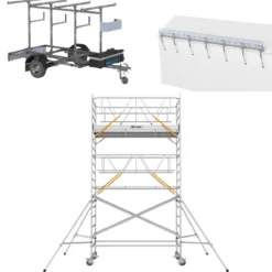 Ställningstrailer med SGS + Rullställning<ASC Clearance