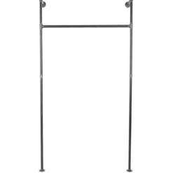 Väggmonterad klädställning stålgrå 105x150<SP PRO Hot