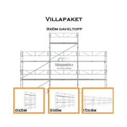Villapaket ramställning ALU 60m²<MJ-Gerust Sale